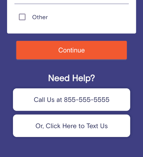 Mobile click to call example